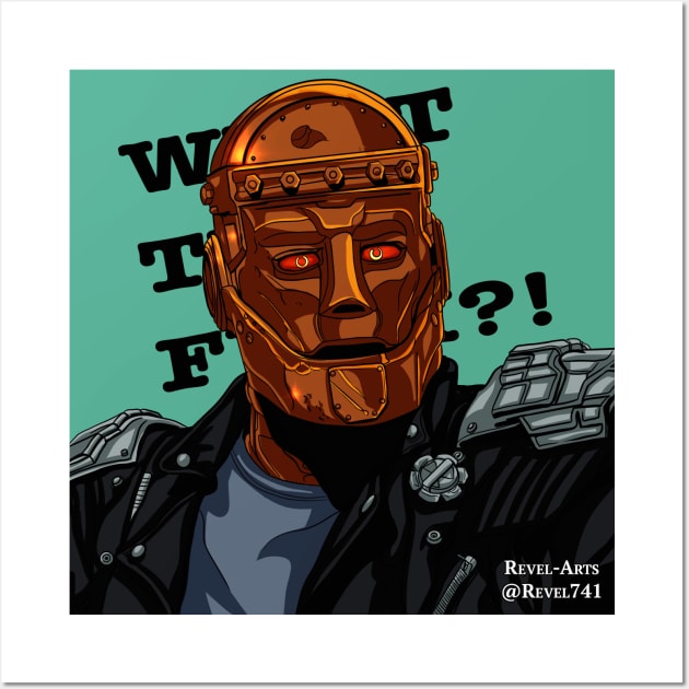 Doom Patrol Robotman Green Wall Art by Revel-Arts